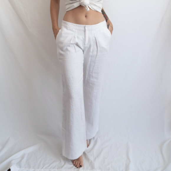 White Linen Pants